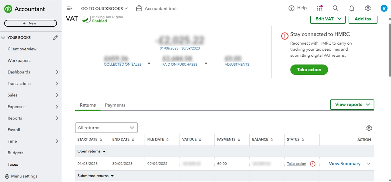 Sales tax - Quickbooks